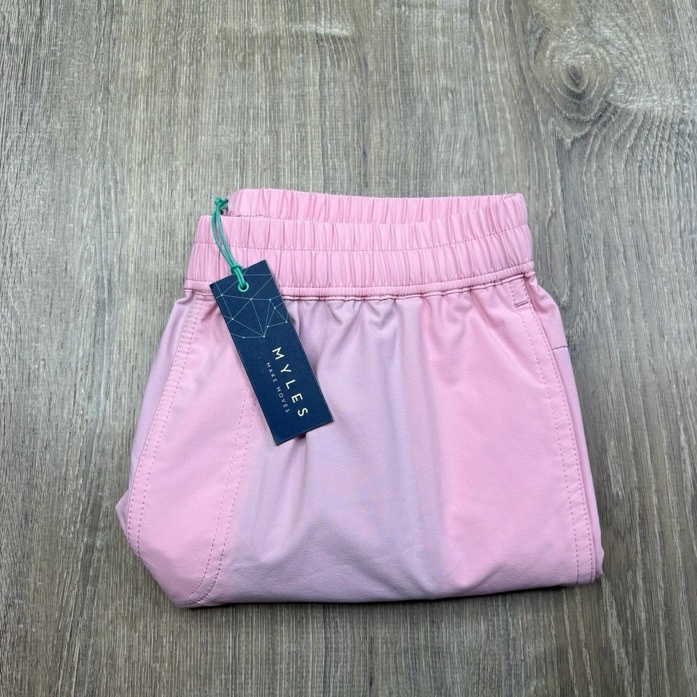 Myles Apparel UnLined Momentum Activewear Shorts Men's Size XS 6" Pink NWT